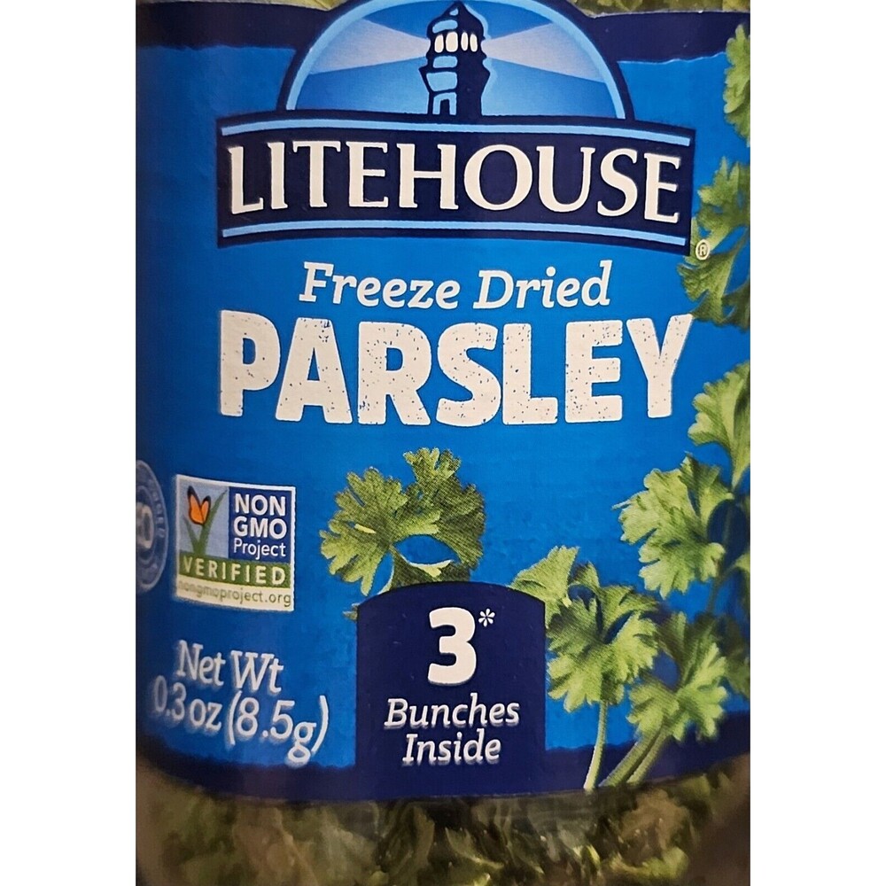 Litehouse Freeze Dried Parsley 0.3 oz Glass Container Fresh Substitution